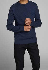 Jack & Jones PREMIUM Stickad tröja - blue