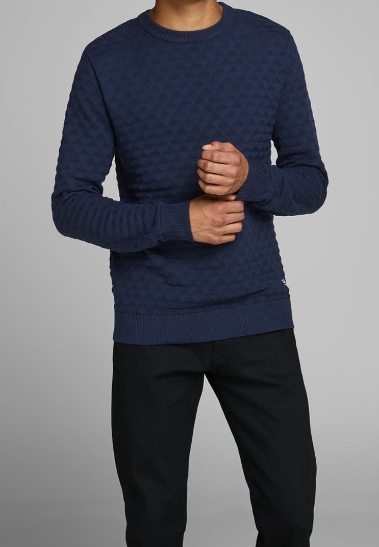 Jack & Jones PREMIUM Stickad tröja - blue