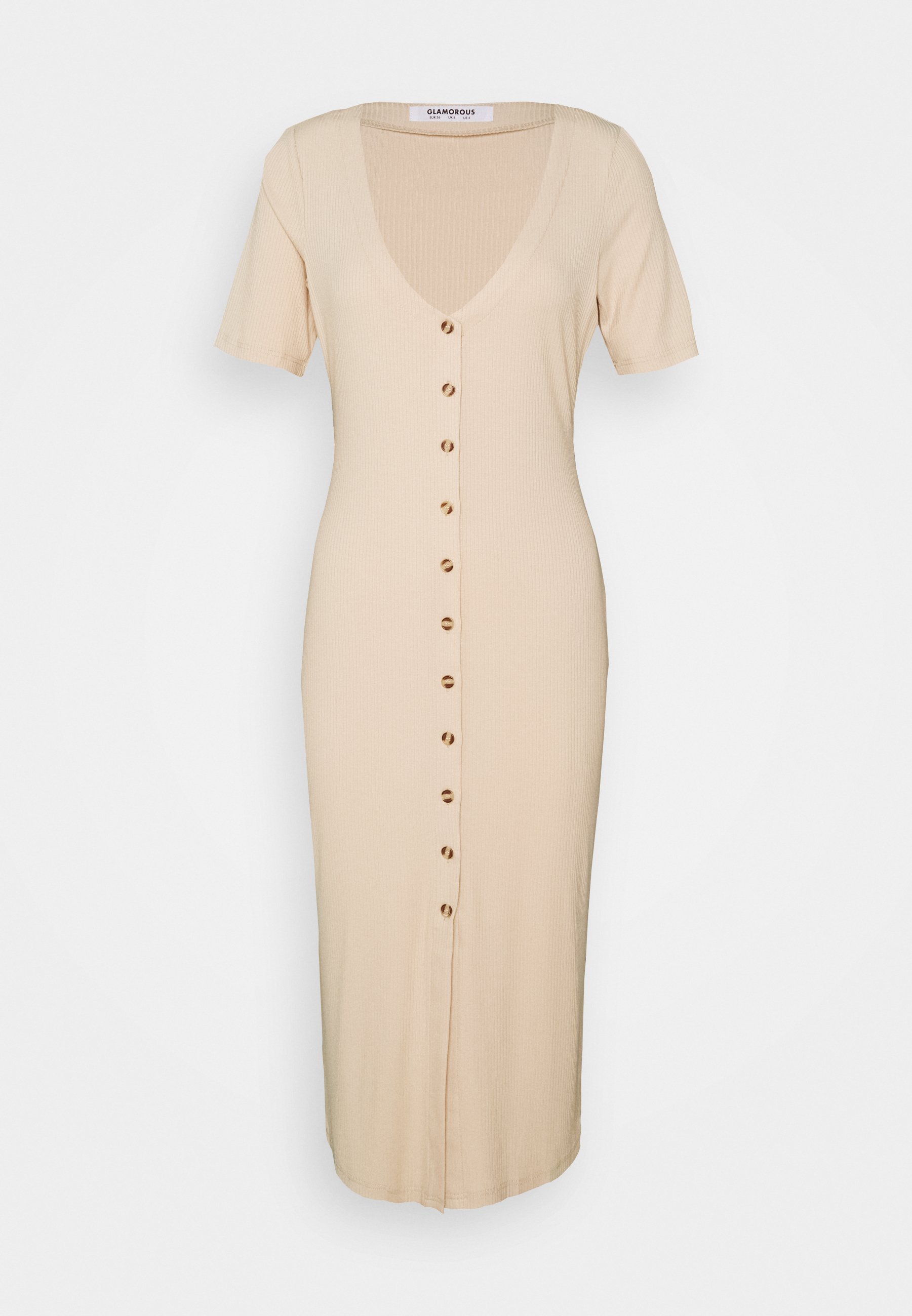 button midi dress
