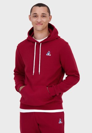 ESSENTIALS - Sweat à capuche - burgundy