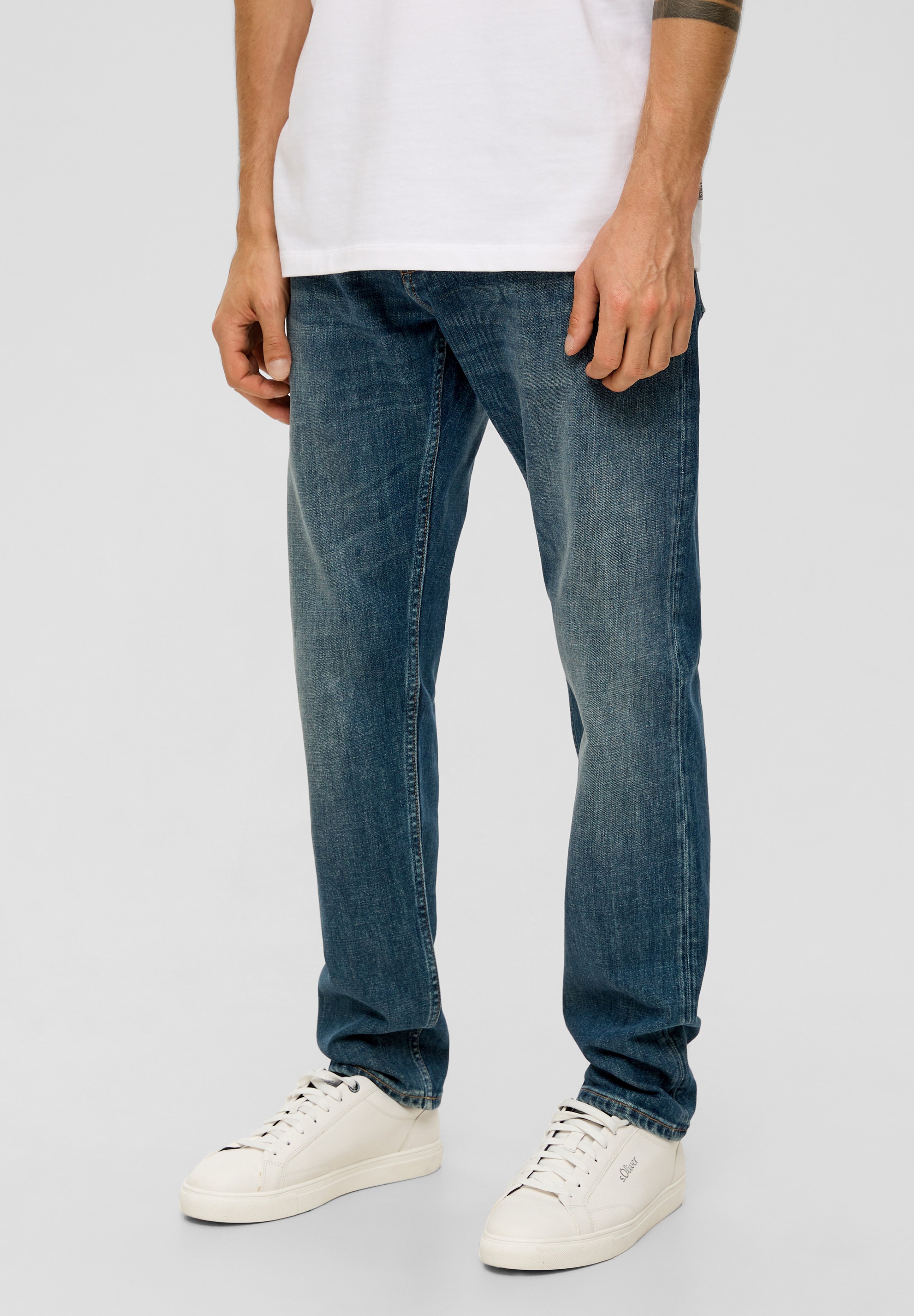 Q/S By S.Oliver Pantalon En Jean 7/8, Bleu, W36 Femme