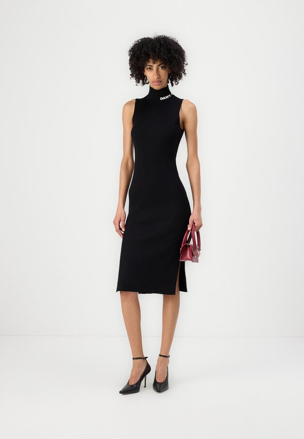 MOCK NECK MIDI DRESS WITH LOGO AT NECK - Jumper dress3