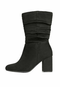 REGULAR FIT - BLOCK RUCHED  - Klasikiniai aulinukai - black