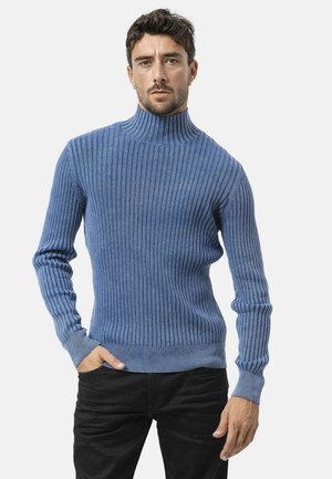 Strickpullover - blau