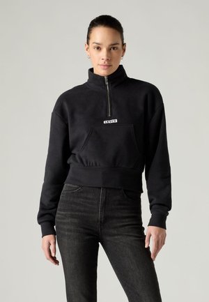 Levi's® GRAPHIC SARA 1/4 ZIP - Collegepaita - black