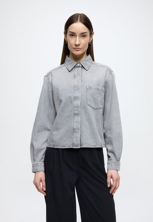 DENIM BLOUSES LONGSLEEVE, BOXY FIT - Gombos blúz - light grey_multi_08