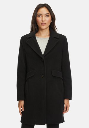 MIT REVERSKRAGEN - Short coat - schwarz