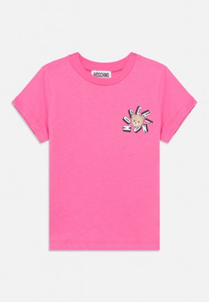 MOSCHINO ADDITION UNISEX - T-shirt imprimé - azalea pink