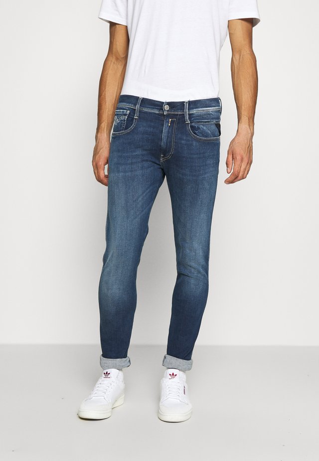 ANBASS HYPERFLEX RE-USED - Jean slim - dark blue denim