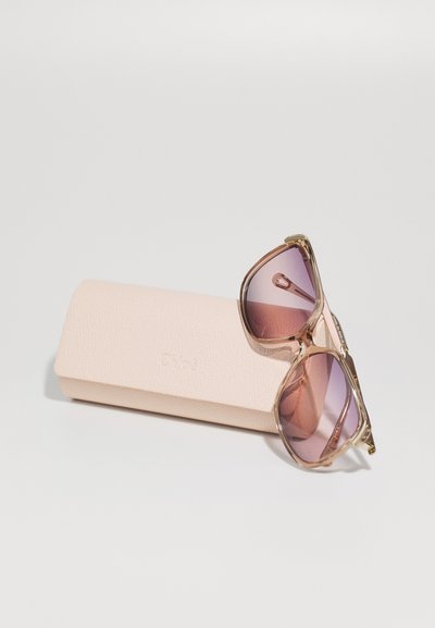 CHLOÉ Ochelari de soare - brown/gold-coloured/violet