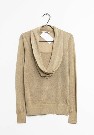 Striktrøje - gold-coloured