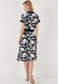LELA REGULAR FIT - Kreklkleita - ecru dark blue