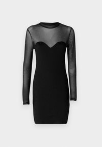 NMMAYA MIX DETAIL DRESS - Koktel haljina / svečana haljina - black detailstud mesh w. stones