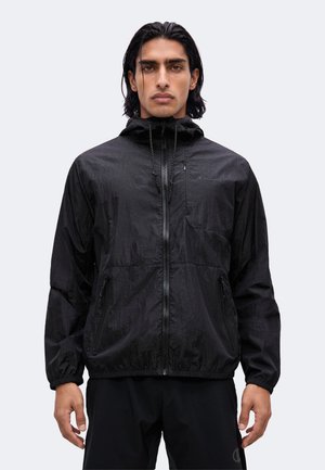 Champion, SPORTSWEAR RAIN JACKET STANDARD FIT WATER REPELLENT WIND PROOF - Ветровка - black
