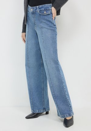 Calliope WIDE LEG - Flared Jeans - blu