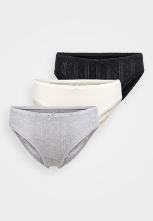 JAZZPANT 3 PACK - Trusser - black/creme