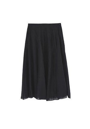 OXXO, OXXO MIDI FLARED WOVEN SKIRT - Gonna a campana - black
