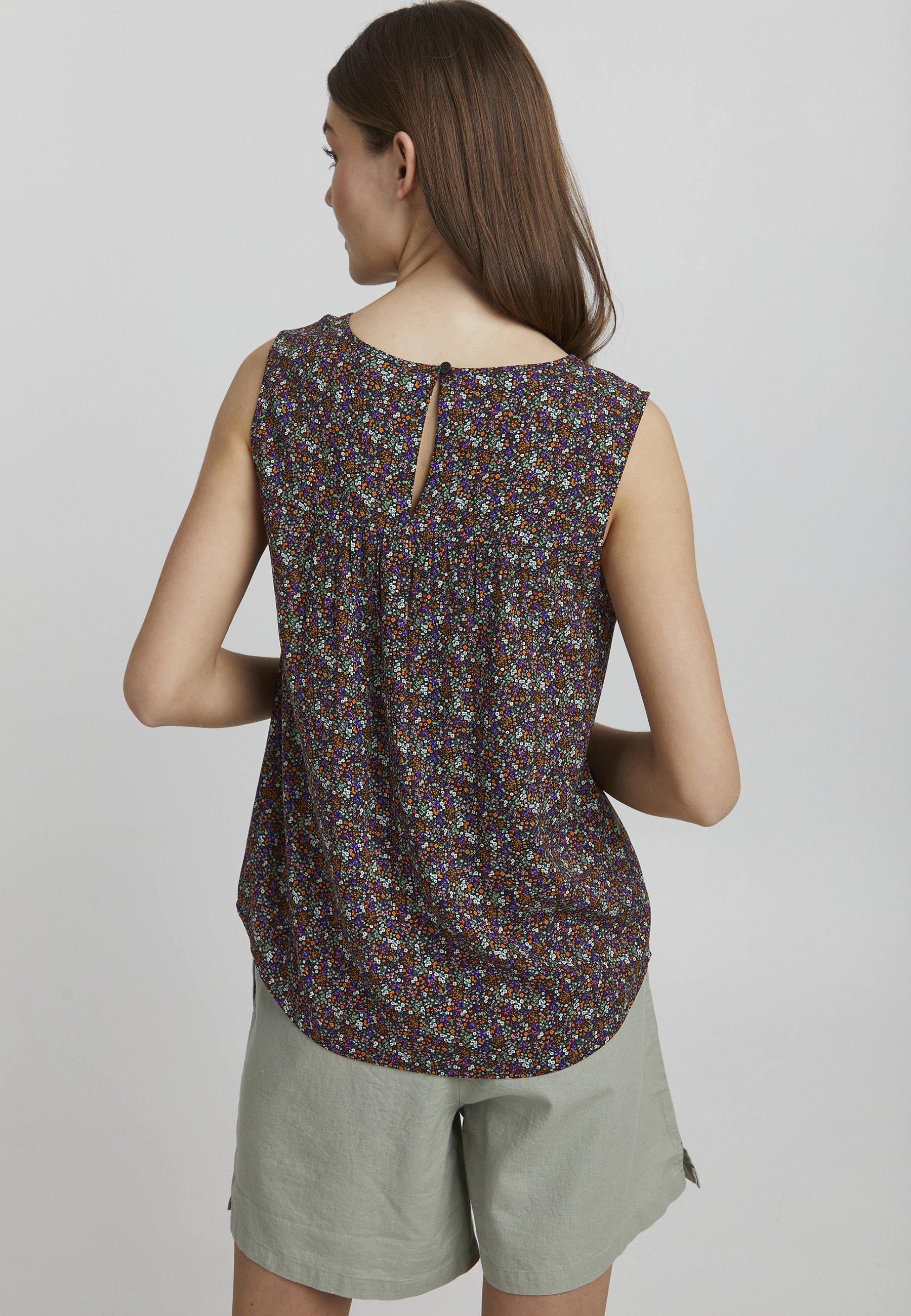 Oxmo OXESJA - Blouse - Burnt Orange Mix 