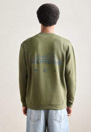 CREW NECK PRINT RELAXED FIT - Sweatshirt - dark moss