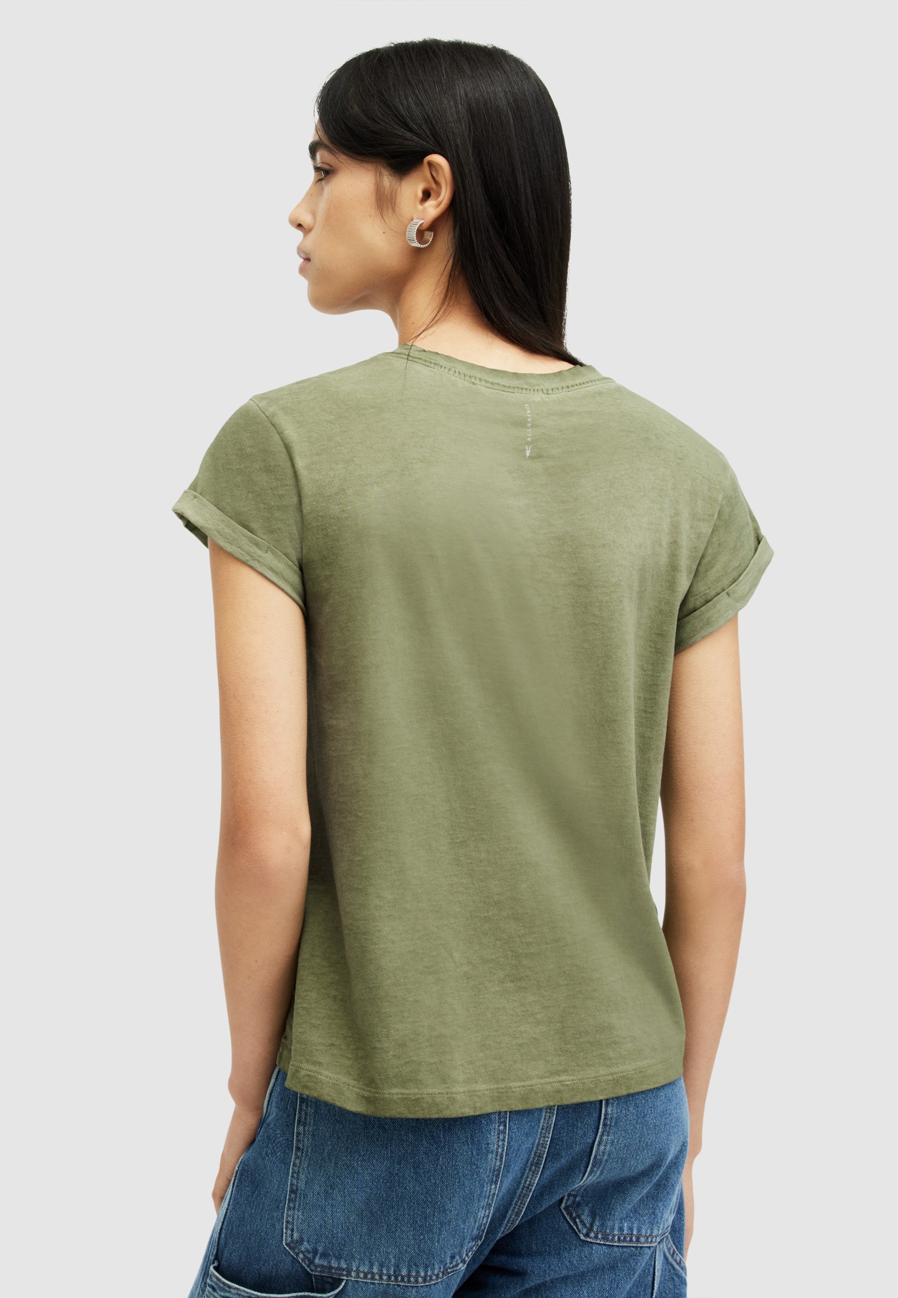 オールセインツ AllSaints Anna Tee レディース シャツ トップス Grass Green AllSaints ANNA - Basic T-shirt - grass green/green - Zalando