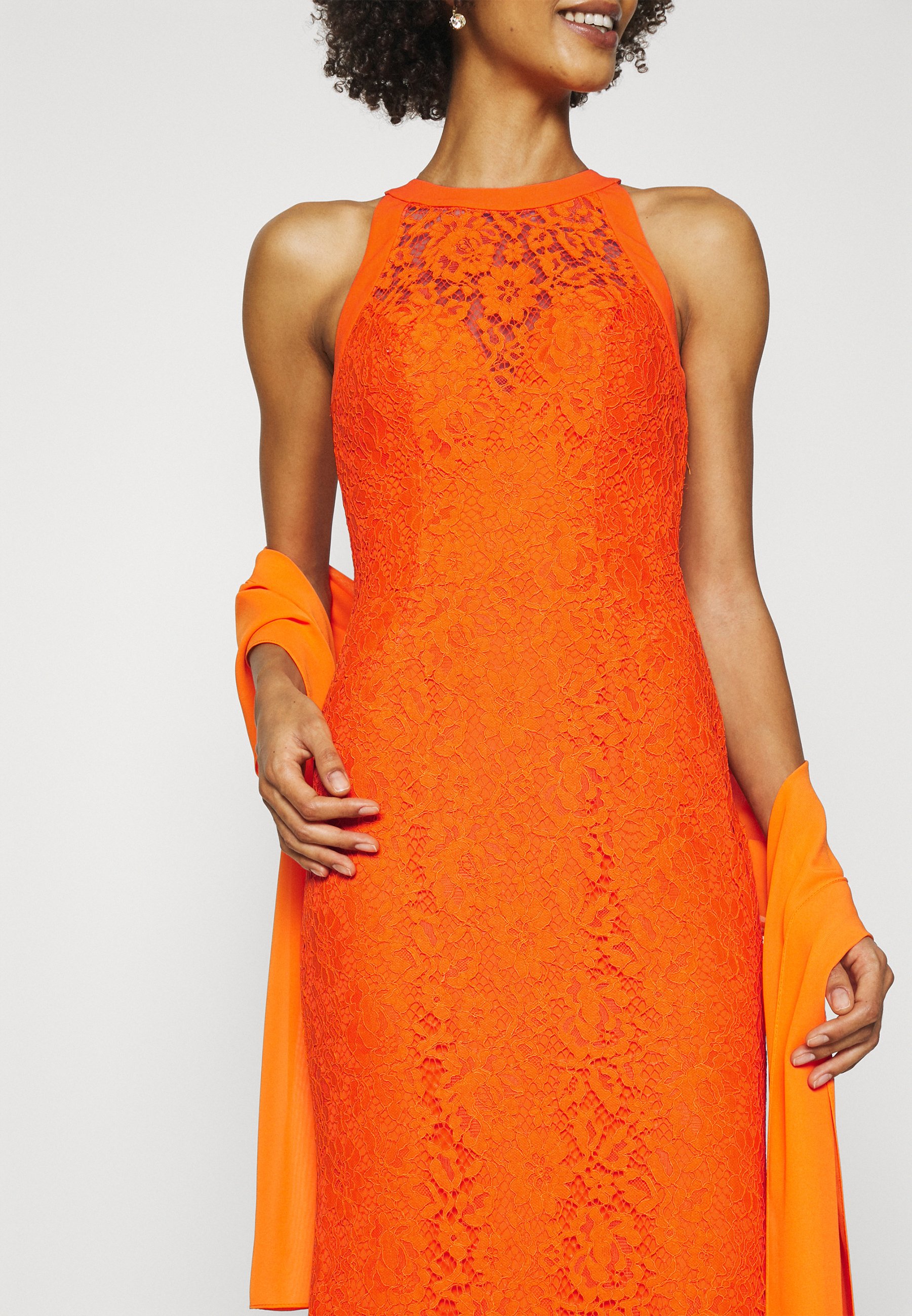 robe cocktail orange