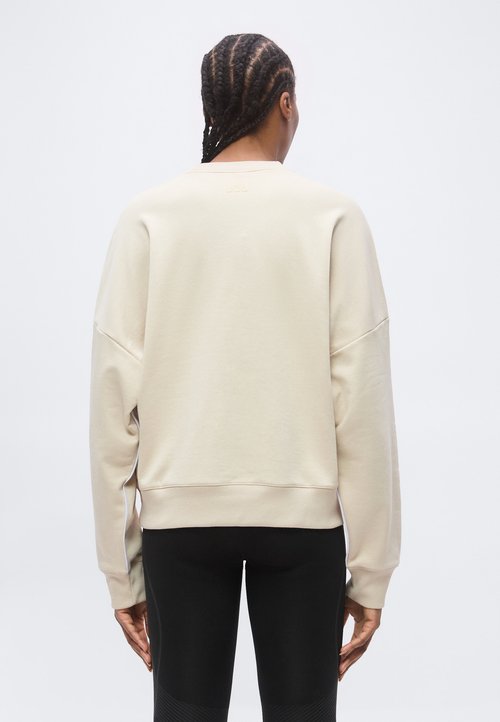 adidas SEASONAL ESSENTIALS COLORPOP WITH EMBROIDERED GRAPHIC - Sweatshirt - beige/frozen purple — photo 3