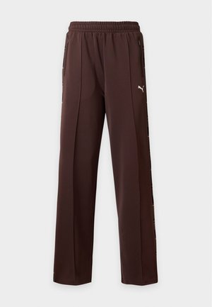 Puma, TARTAN TRACK PANTS - Παντελόνι φόρμας - chocolate fondue