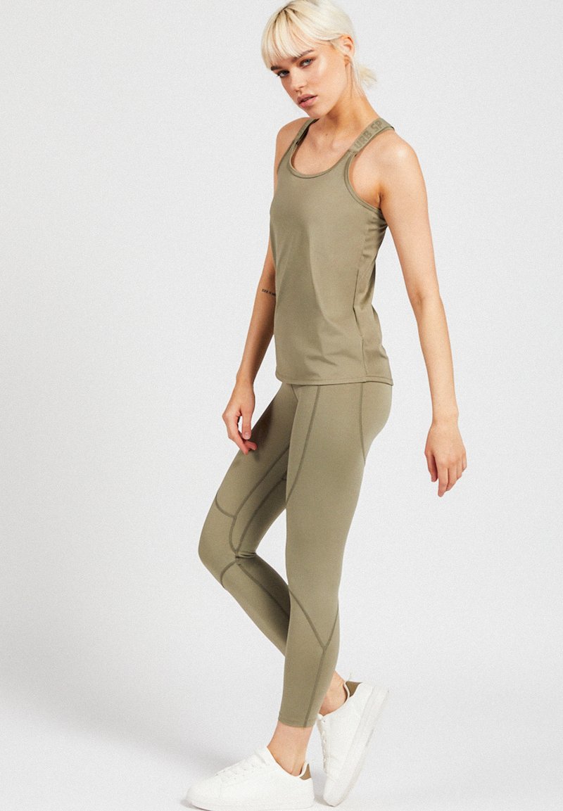 Damen Sportbekleidung | Urban Threads Tights green/grün - JQ44996 Damen Sportbekleidung | Urban Threads Tights green/grün - JQ44996