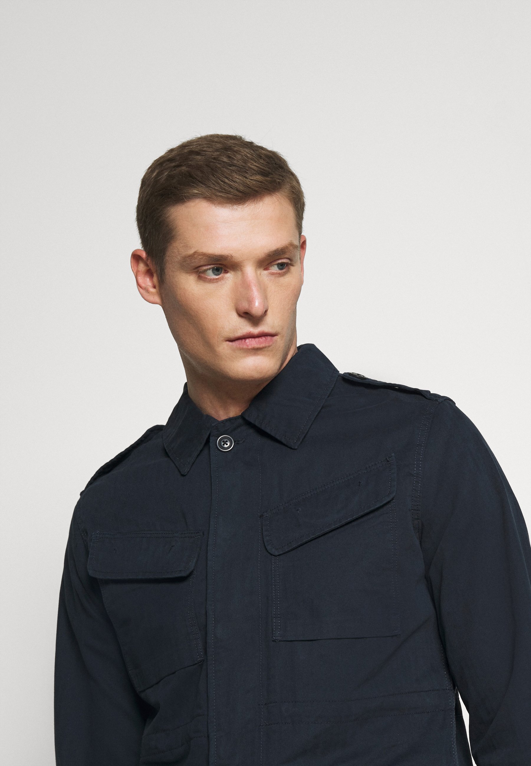 military blue jacket