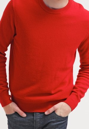 Stickad tröja - red