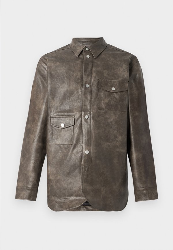 ARMY SHIRT - Faux leather jacket3