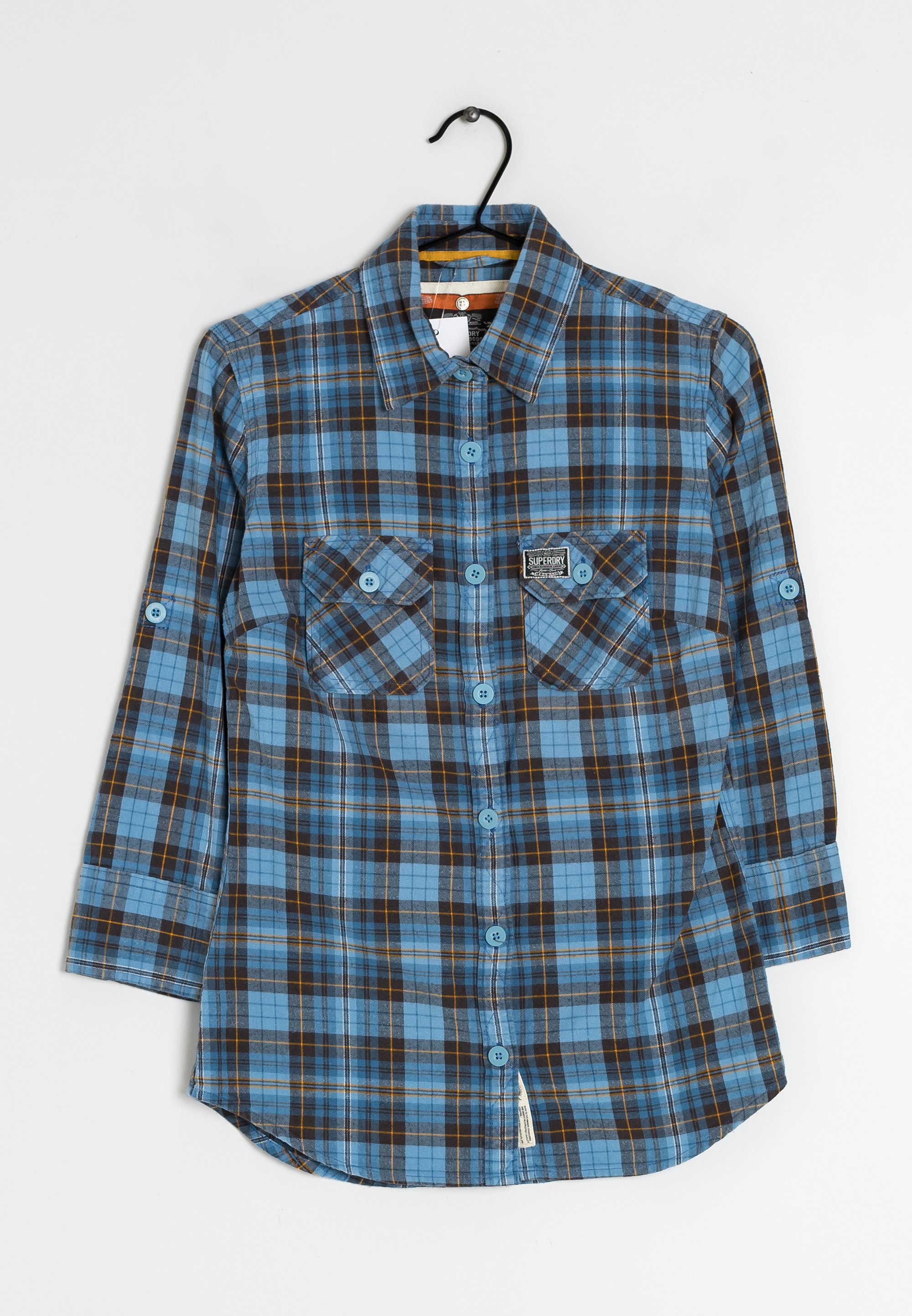 Chemise En Jean Superdry Taille S Neuve Sans étiquettes - Coupe Regular Bleu Pour Femme