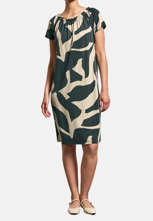 Jersey dress - mottled green