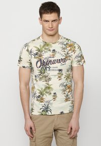 Koroshi SHORT SLEEVE - Marškinėliai su spaudiniu - crudo off white