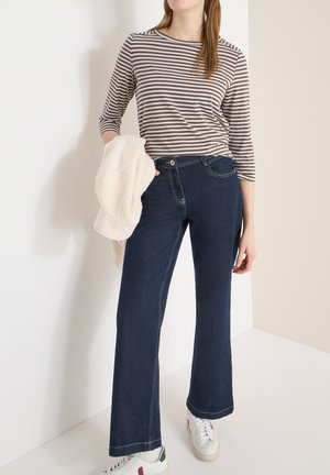 GESTREIFTES - T-shirt à manches longues - beige