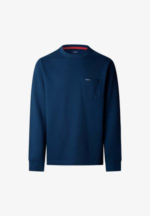 Façonnable, FAÇONNABLE LONG SLEEVED TOP LS BCK PRINT ALP TEE - Maglione - naval blue