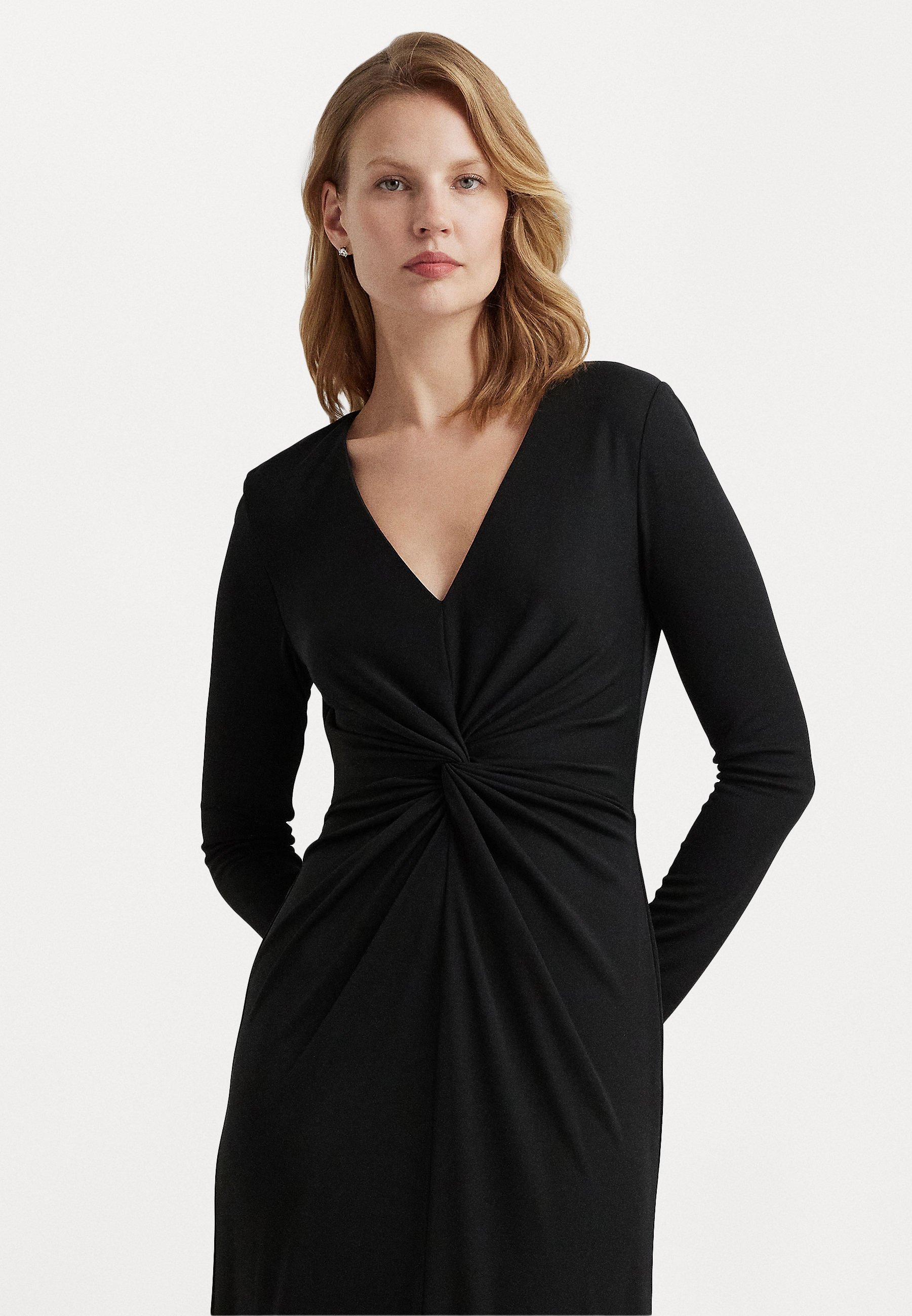 ralph lauren black dress with sleeves