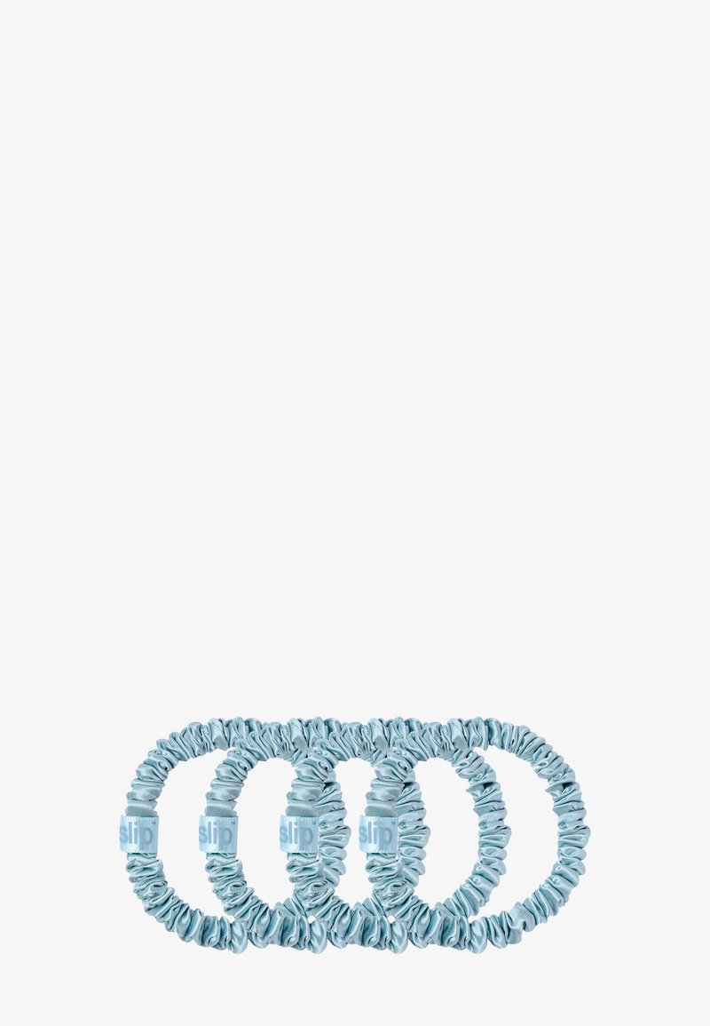 Slip - SLIP PURE SILK SKINNY SCRUNCHIES - Hair Styling Accessory - sky blue, Forstørre