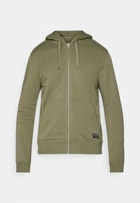 CENTRE ZIP HOODIE - Užtrauktuku užsegamas treningas - dusty olive