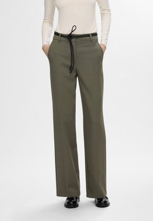 Selected Femme SLFRITA WIDE PANT  - Trousers - kalamata