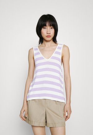 ONLY ONLNEWLIRA V NECK - Μπλούζα - purple rose/cloud dancer