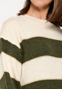 LolaLiza STRIPED - Abito in maglia - khaki med