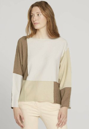 Sweatshirt - smooth light sand melange