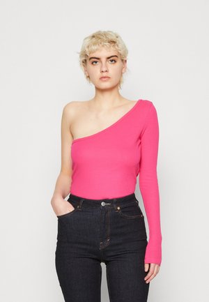 Monki Langærmet T-shirt - pink bright solid
