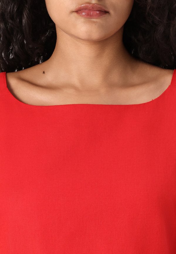 APRON NECK MINI FAST - Day dress - tomato sauce3