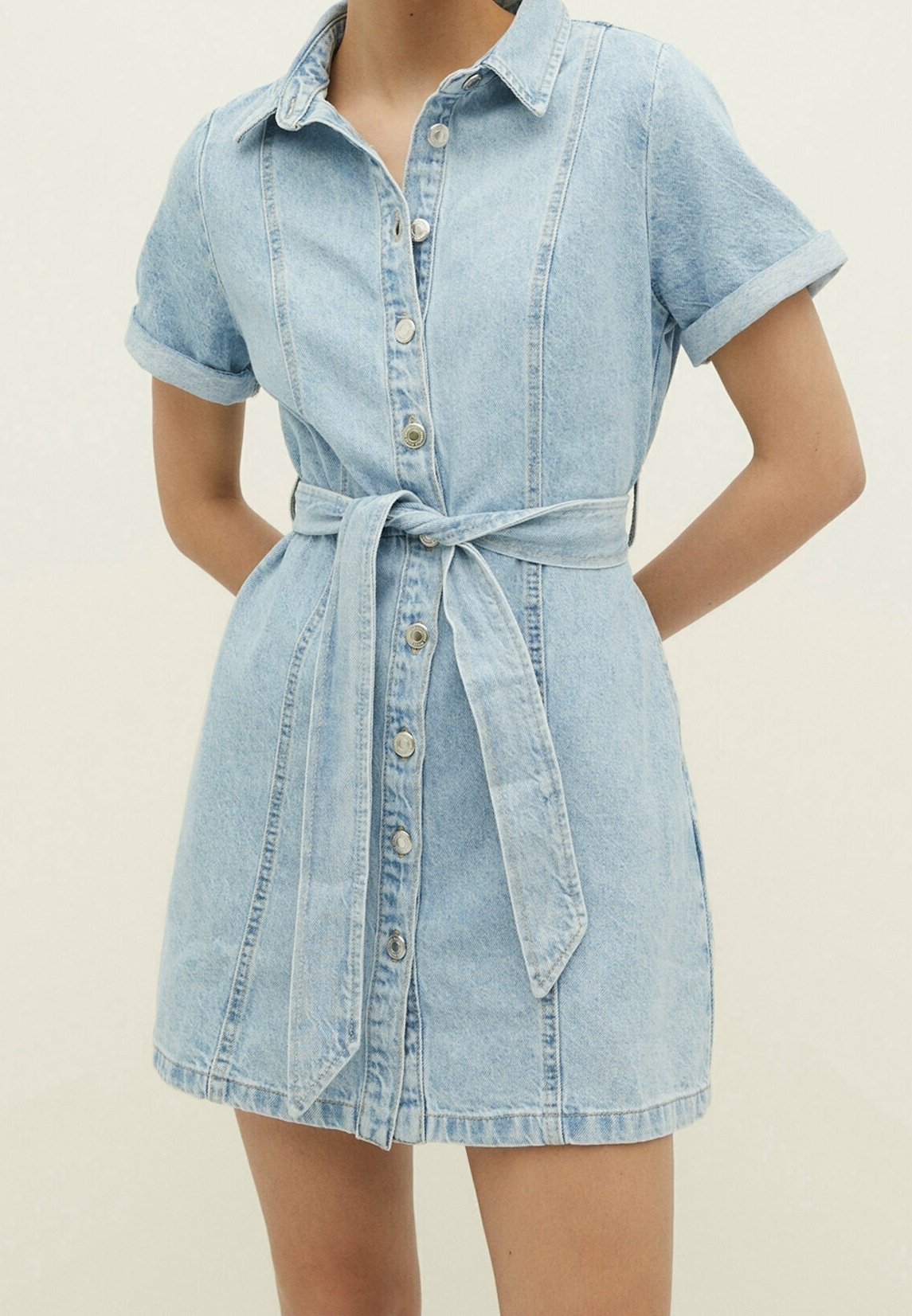 stradivarius denim dress Stradivarius Denim dress - light-blue denim - (Pre-owned)