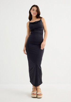 DRAPEADO - Vestido largo - black