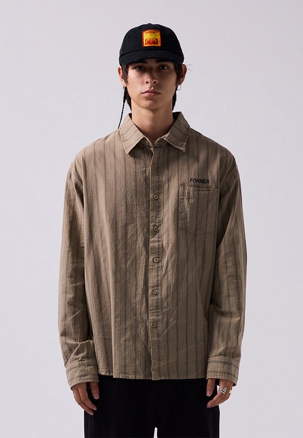 REYNOLDS STRIPED - Hemd - moss