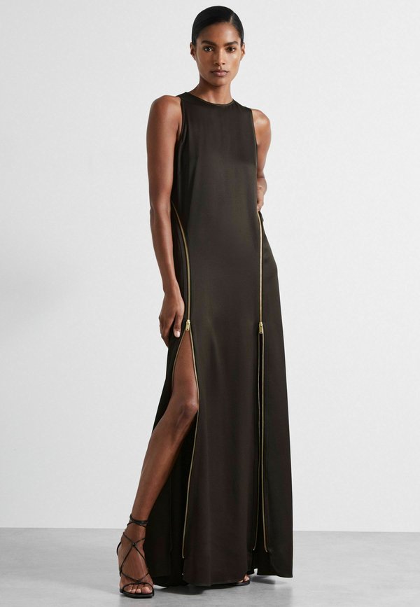 LEANNA ATELIER ZIPPED - Maxikleid - chocolate