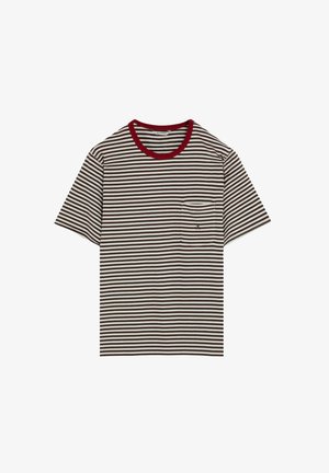 Scalpers, SCALPERS STRIPED POCKET TEE - T-shirt con stampa - brown
